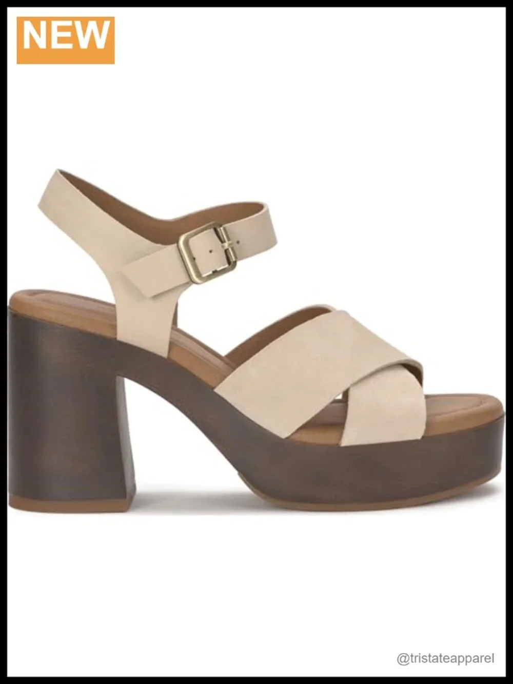 Suede Platform Wedge Sandals with Cross Strap